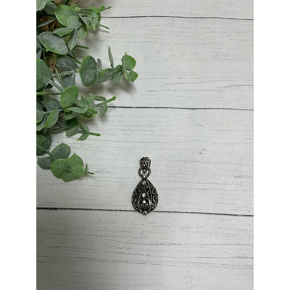 Brighton Scroll Retired Crystal Pendant